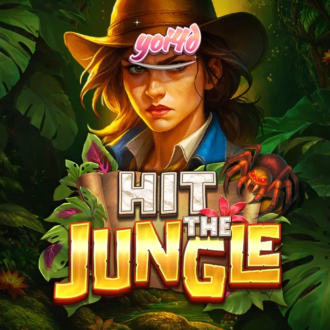 Tampilan visual slot Hit the Jungle dengan nuansa hutan yang cerah